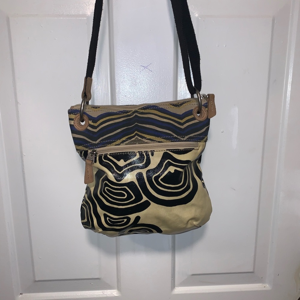 Fossil Key-Per Canvas Crossbody - image 4